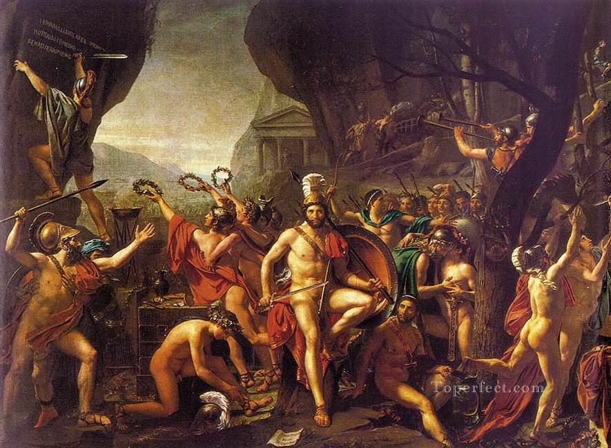 Leonidas at Thermopylae Neoclassicism Jacques Louis David Oil Paintings